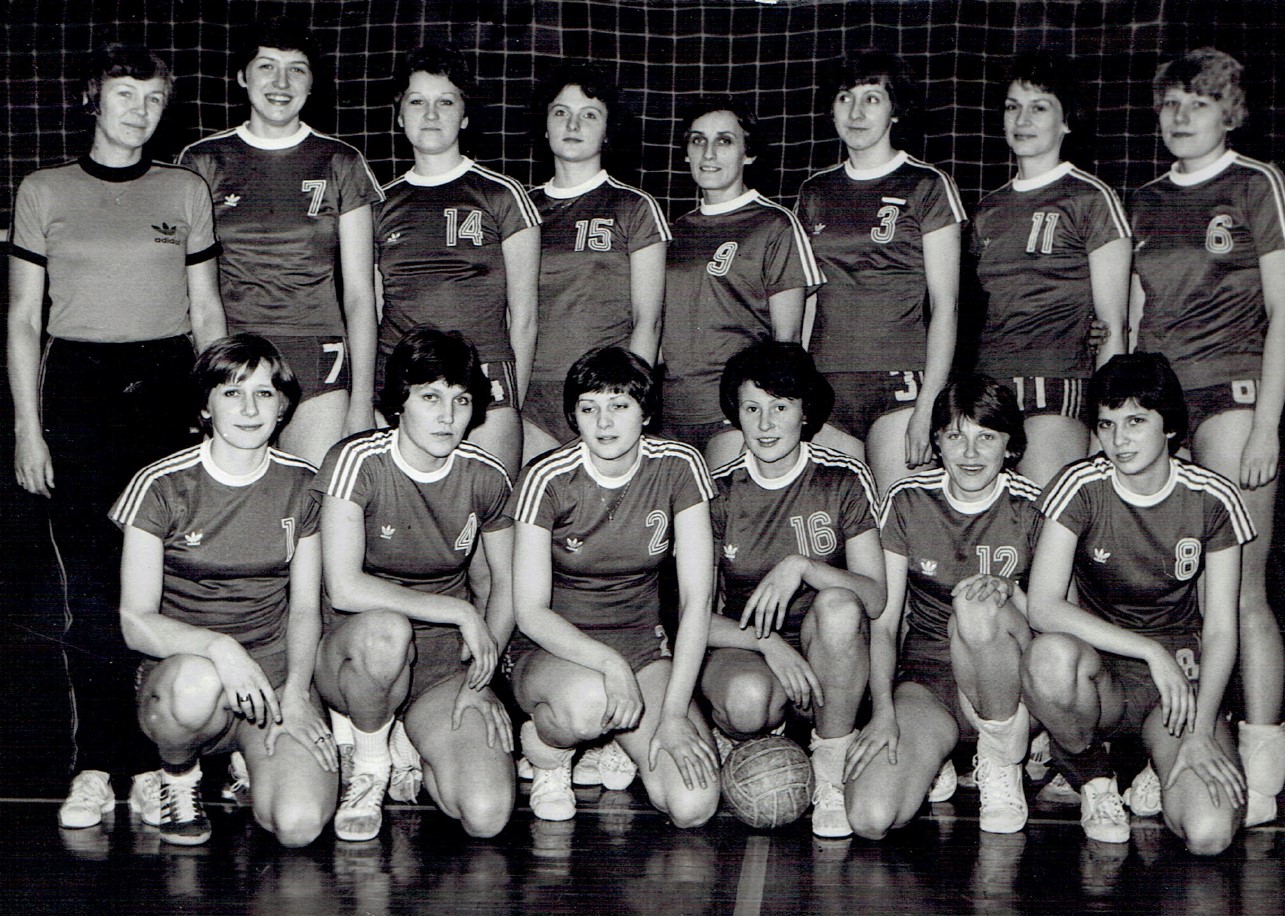 Ewa Nastały z drużyną Płomień Milowice – 1979 r.