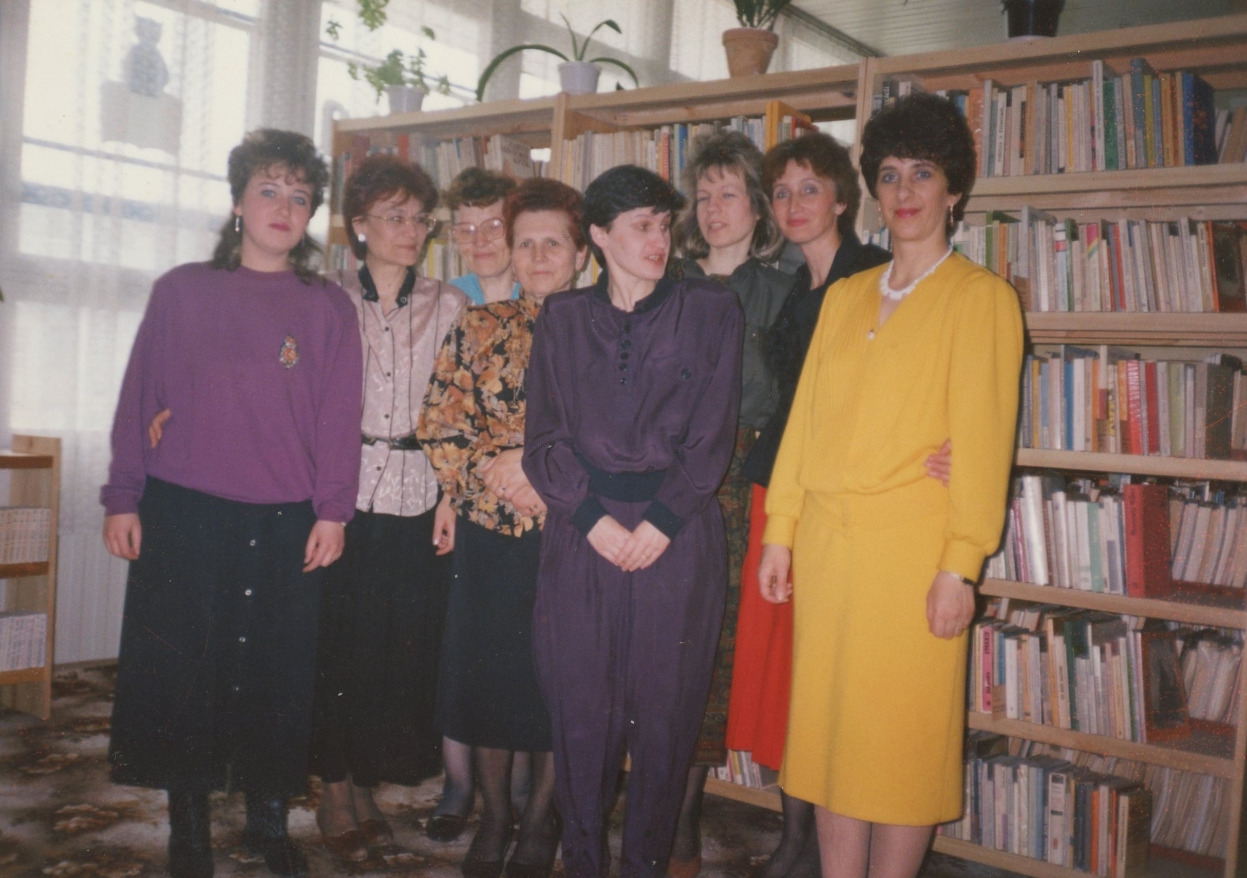 Zespół biblioteczny na początku lat dziewięćdziesiątych