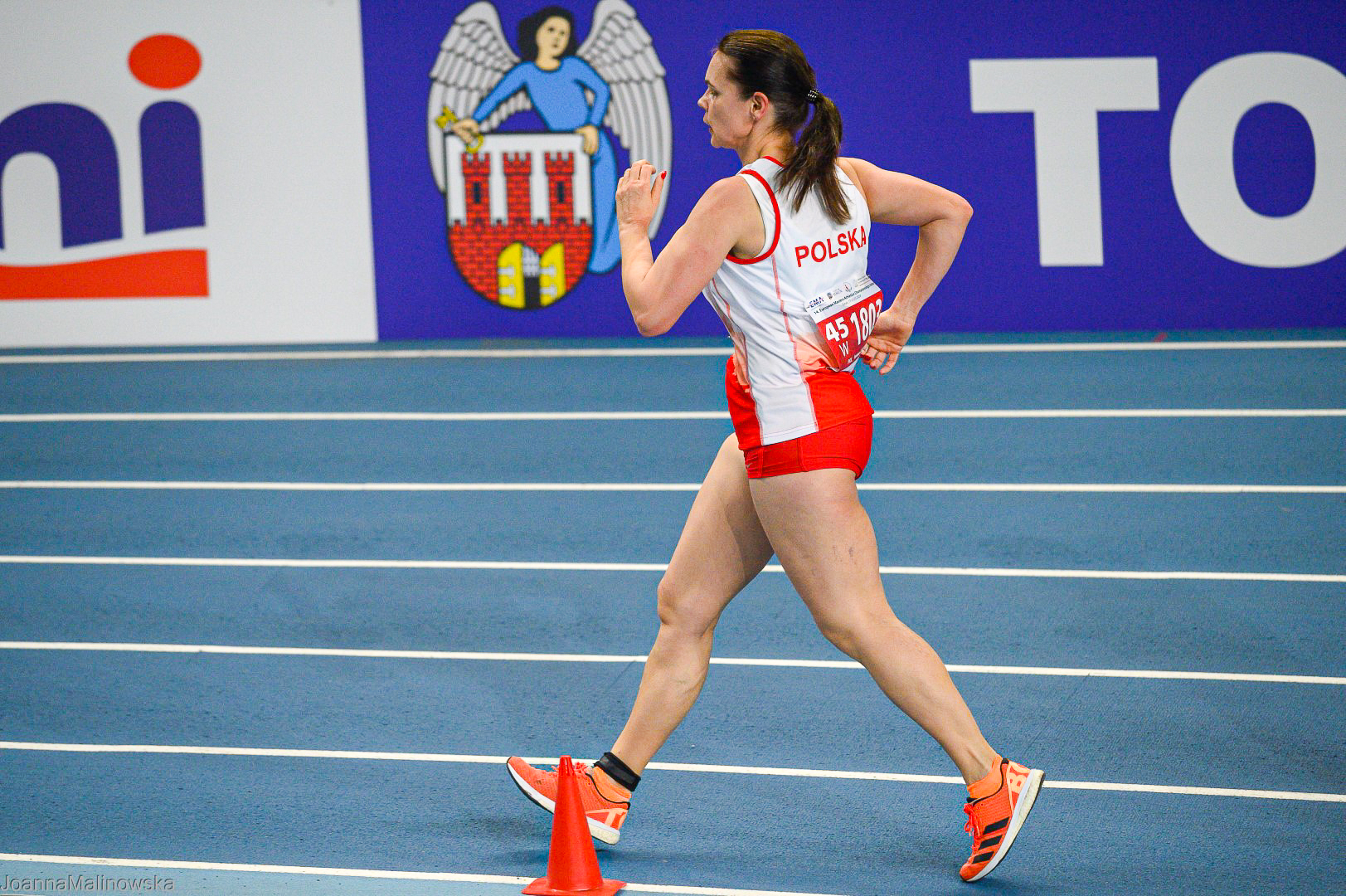 Iwona Grinholc na halowych mistrzostwach w Toruniu