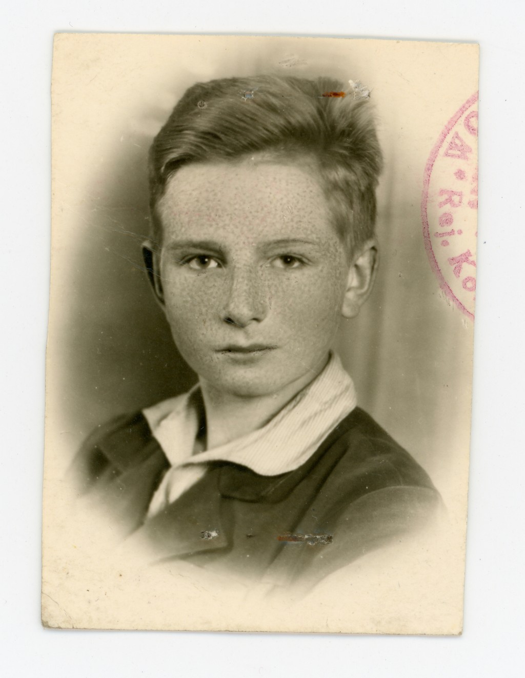 Zdjęcie legitymacyjne Powstańca z lat młodości