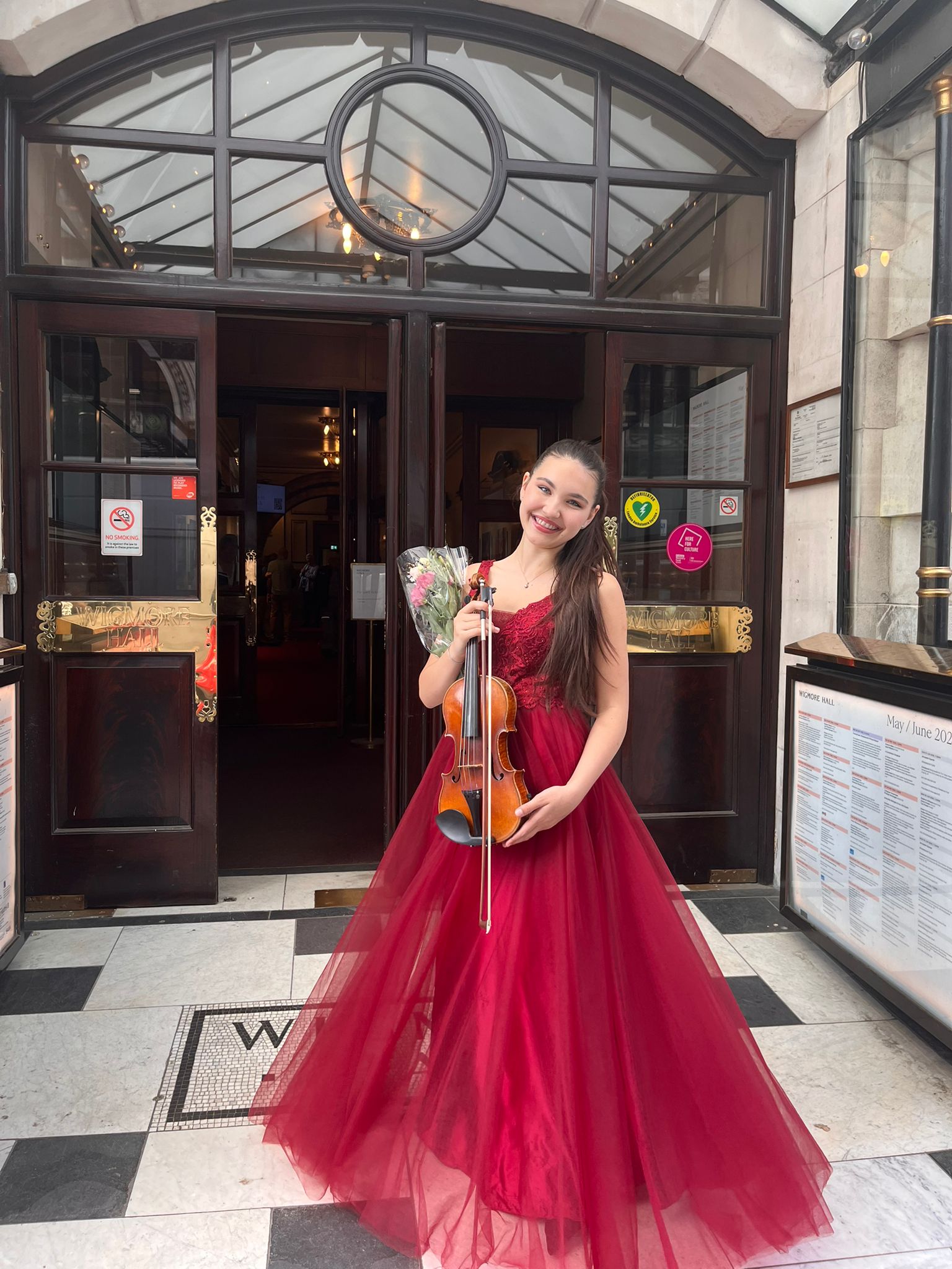 Julia Majewska przed Wigmore Hall