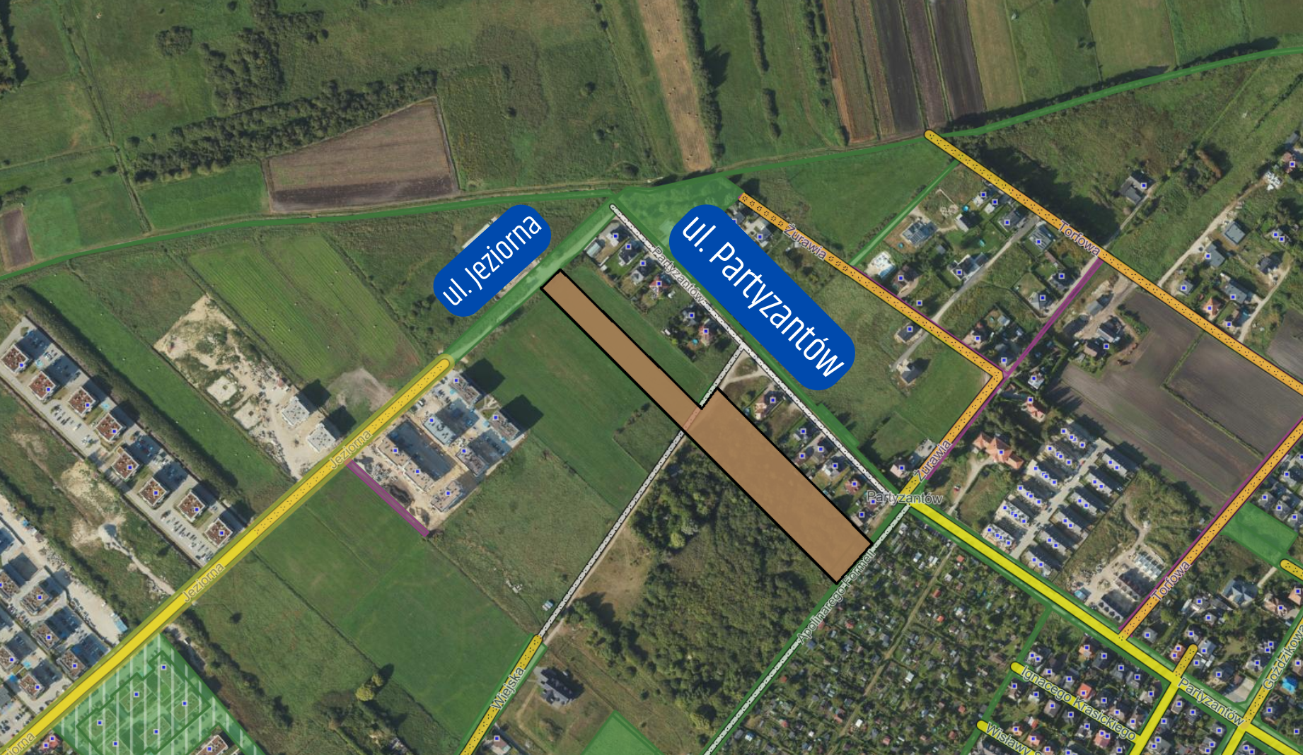 Teren przy ul. Jeziornej, na którym powstanie kolejny blok SIM