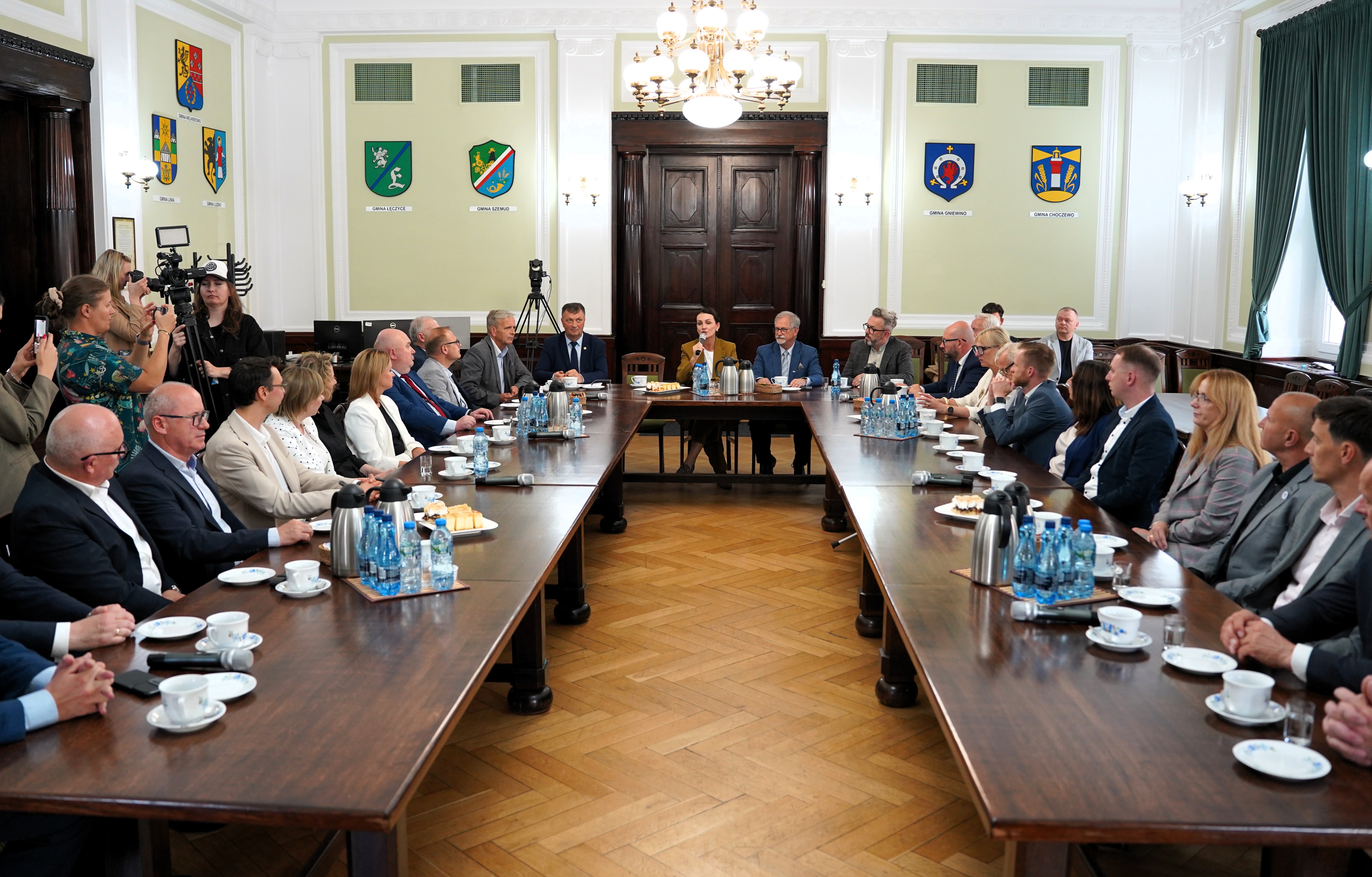 Sygnatariusze porozumienia. Fot. Starostwo Powiatowe w Wejherowie