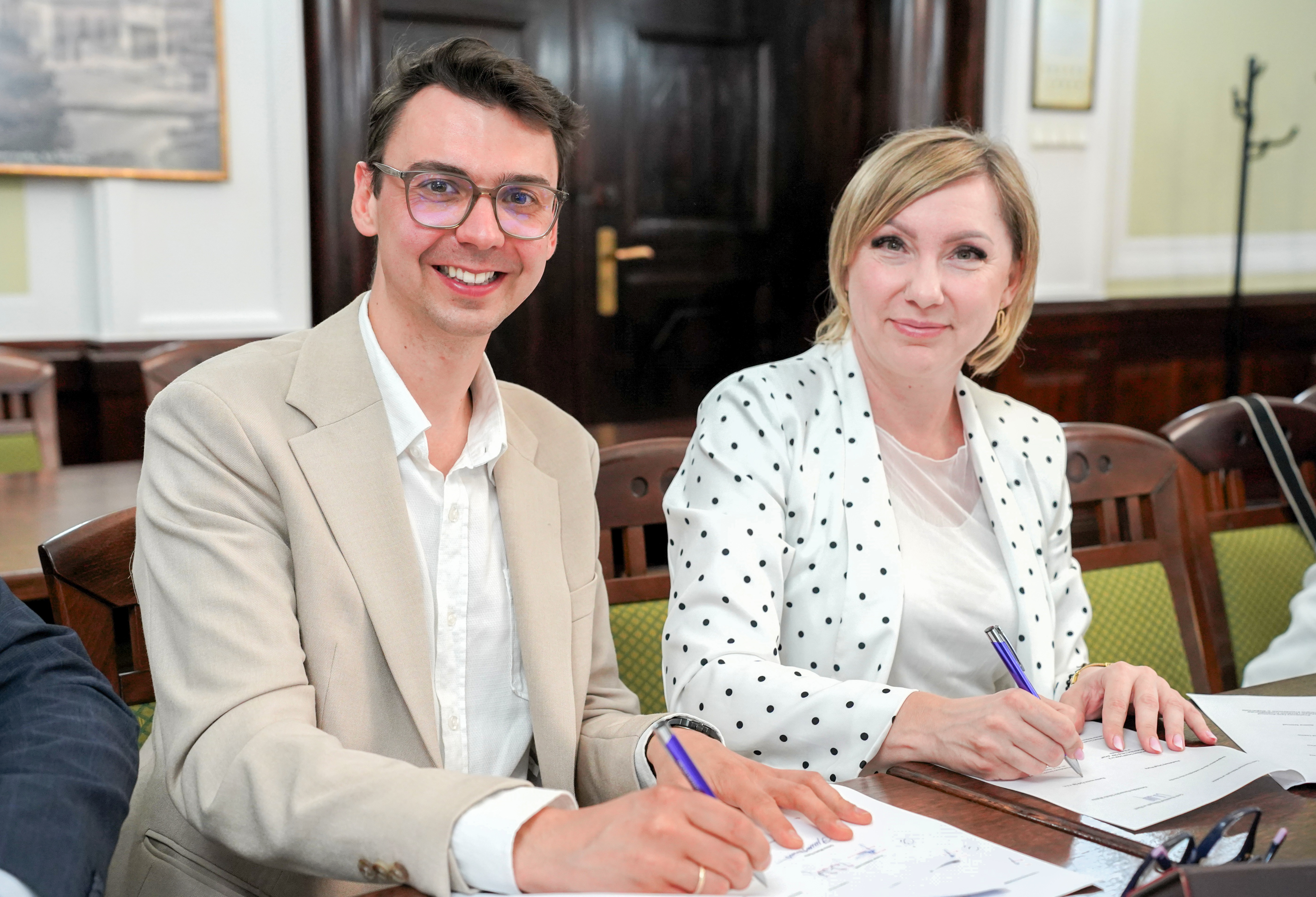 Miejską spółkę Rumia Invest Park reprezentowała prezes Agnieszka Rodak. Fot. Starostwo Powiatowe w Wejherowie
