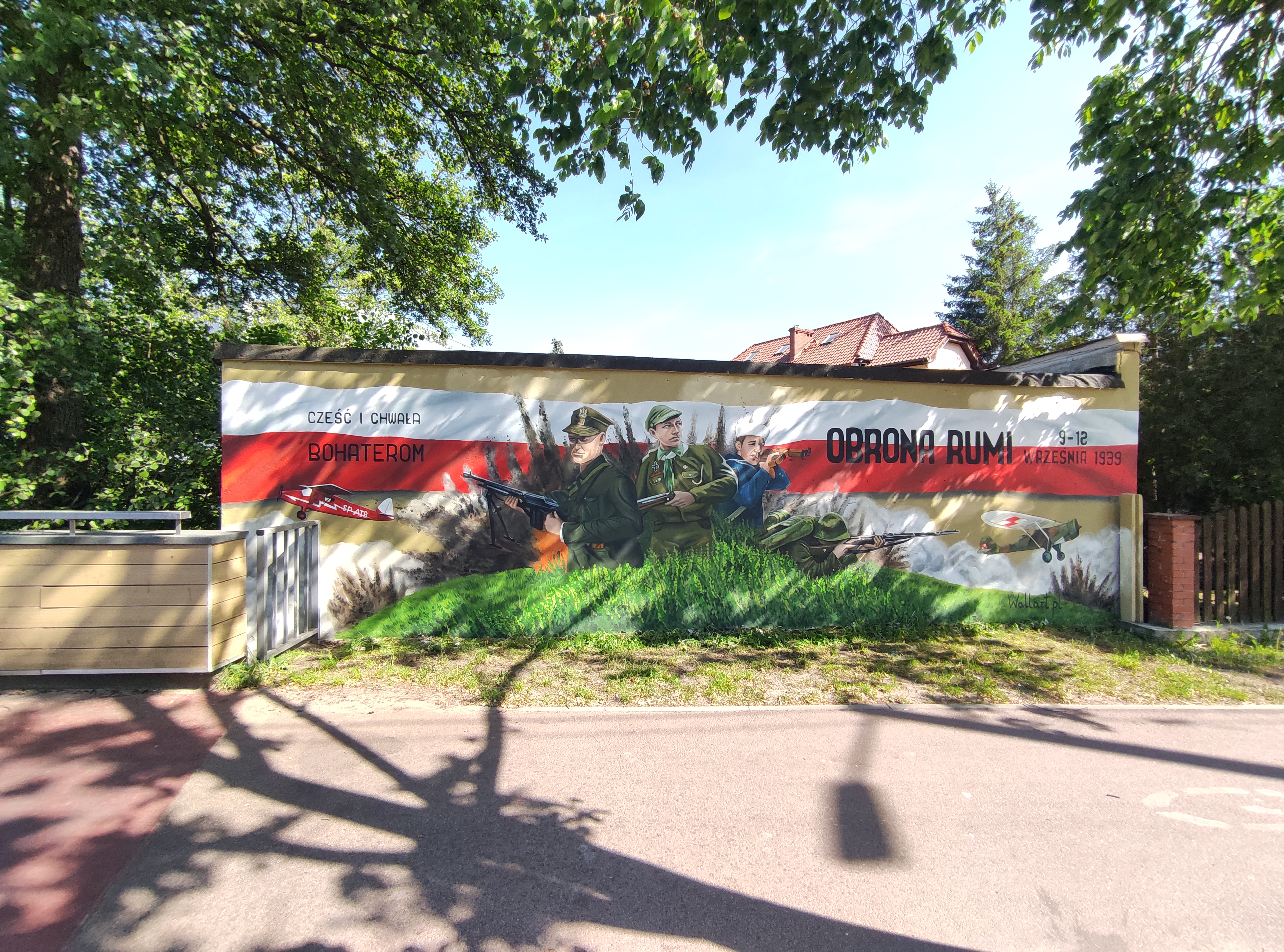 Mural patriotyczny przy ul. Sabata