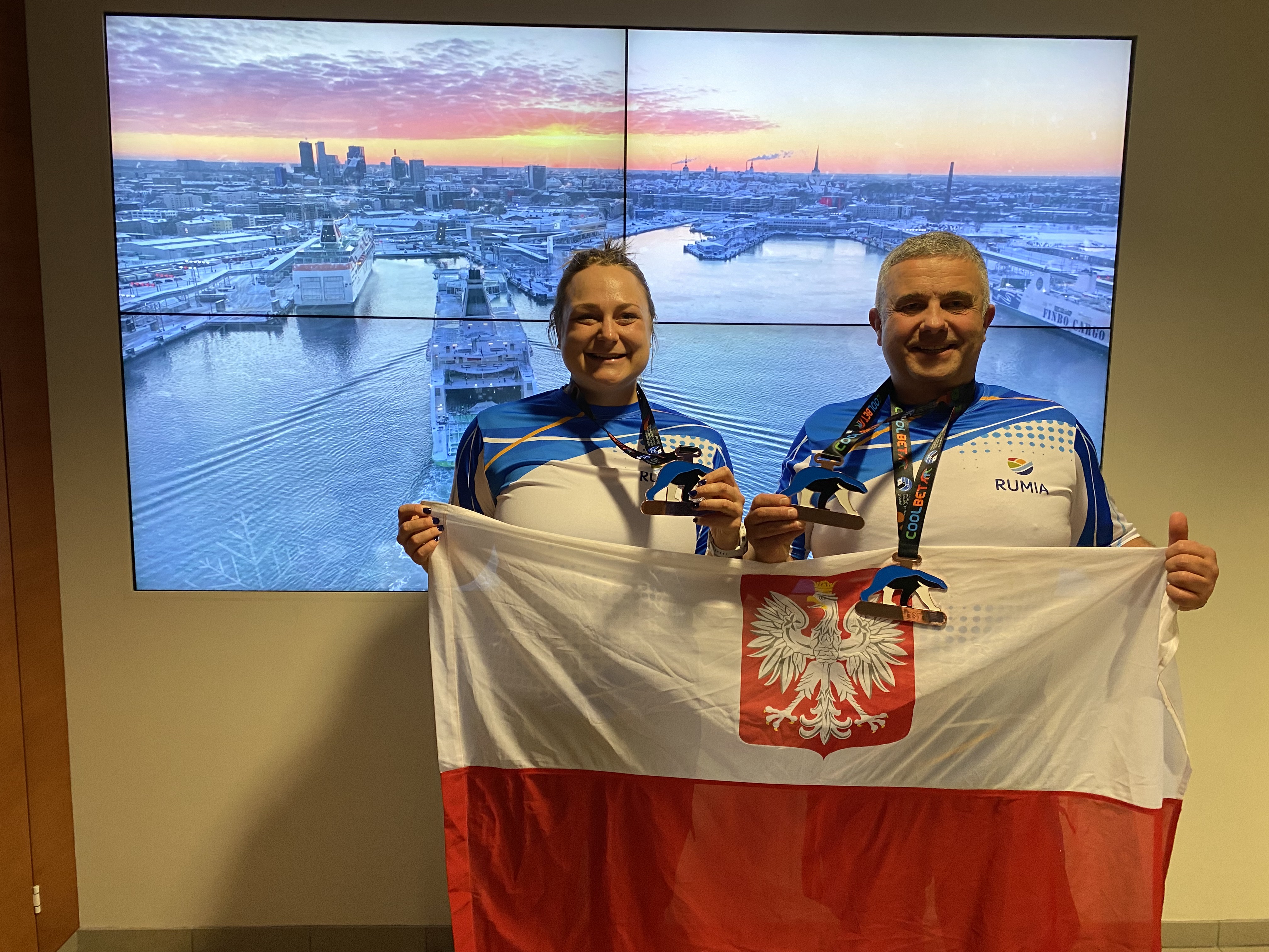 Aleksandra Kabelis i Piotr Biankowski z medalami mistrzostw świata