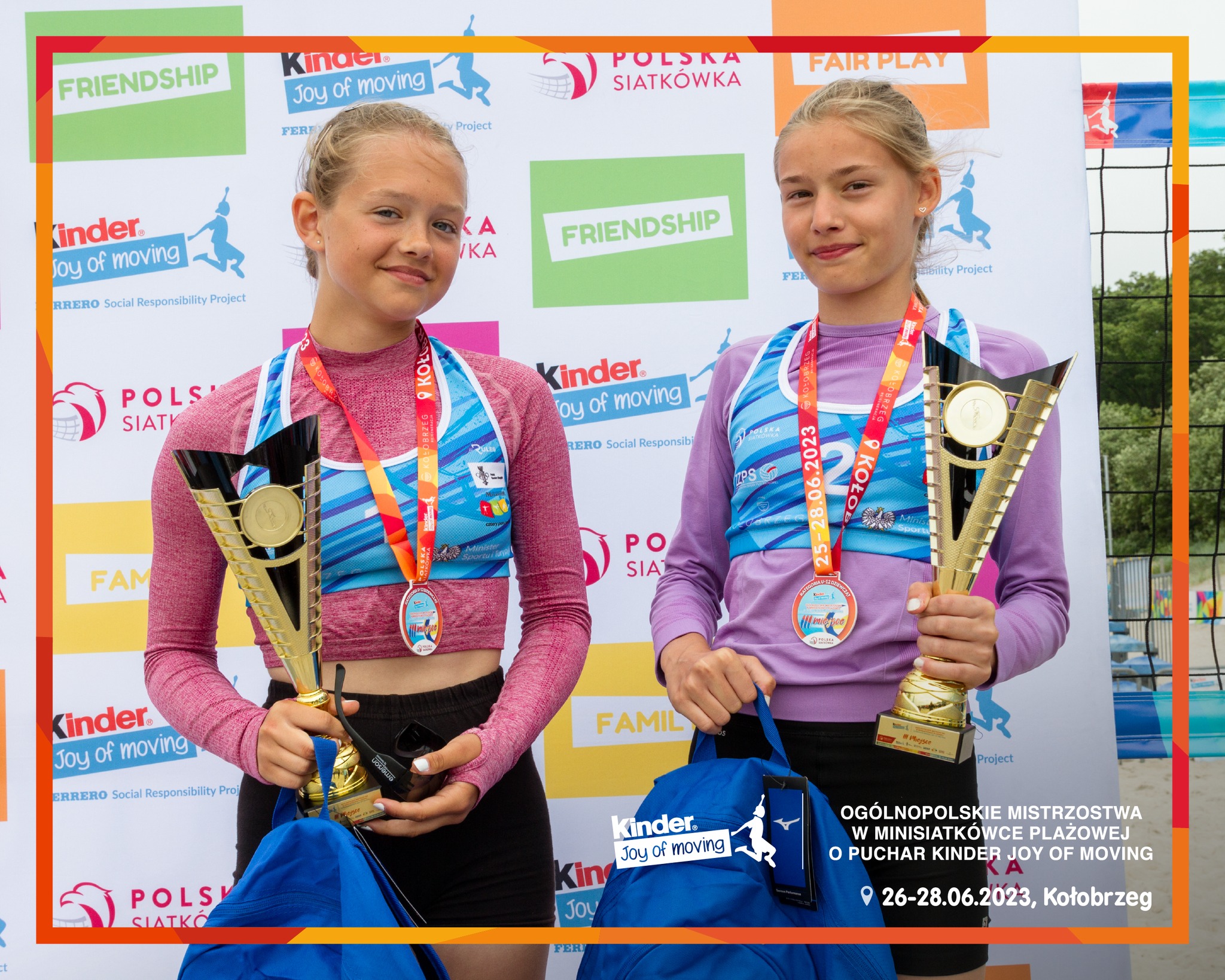 Lena Fierek i Julia Kaźmierkiewicz z brązowymi medalami z 2023 roku, źródło: APS Rumia / mat. organizatorów
