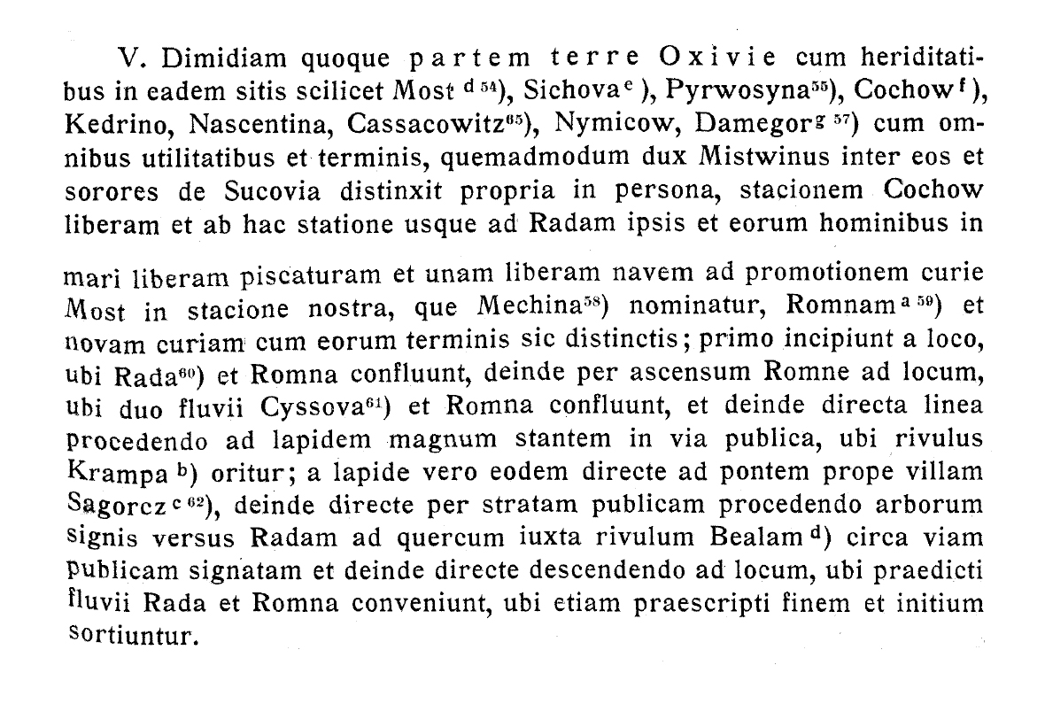 Opis granic Rumi i pierwsza wzmianka o Zagórzu, Zeitschrift des Westpreussischen Geschistsvereins, zeszyt 68., str. 28-29.