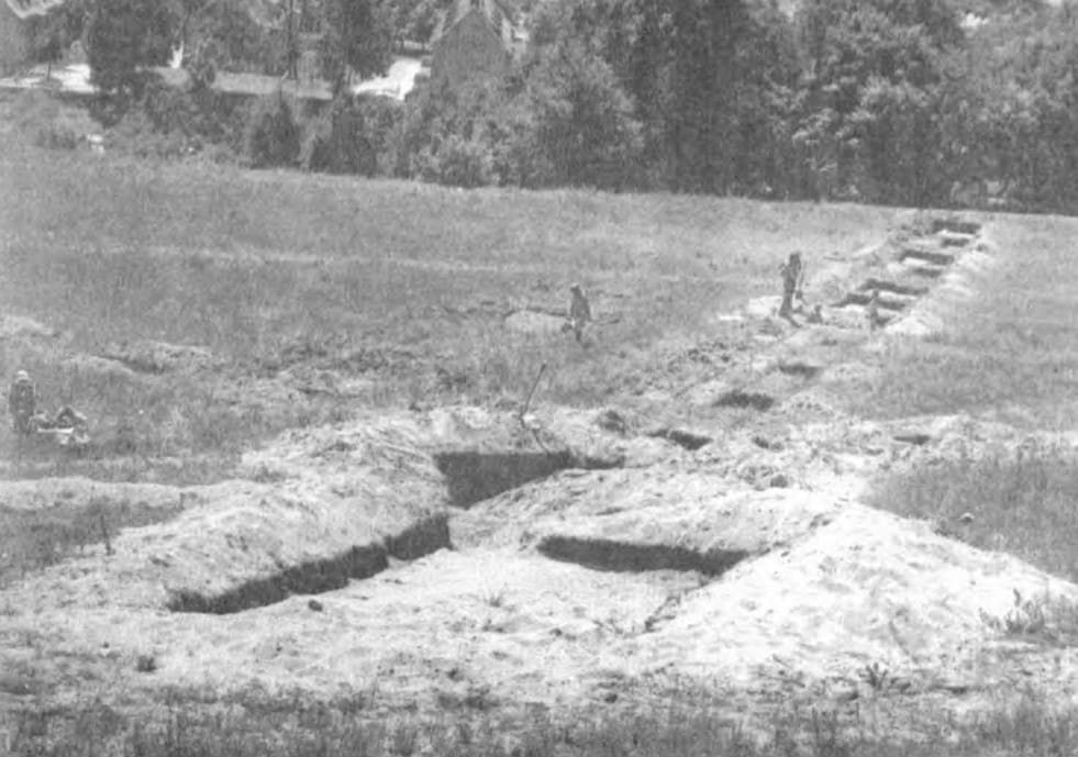 Prace archeologiczne na stoku Góry Markowca, 1979 r., M. Fudziński, Kultura Pomorska, Folia Archaeologica nr 23