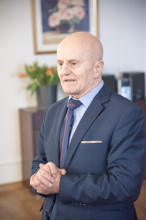 Mieczysław Grzenia, przewodniczący oddziału rejonowego PZERiI w Rumi i Rumskiej Rady Seniorów