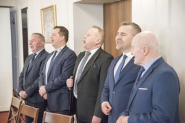 Od lewej: Krzysztof Woźniak, Ariel Sinicki, Krzysztof Brzozowski, Michał Pasieczny, Mieczysław Grzenia