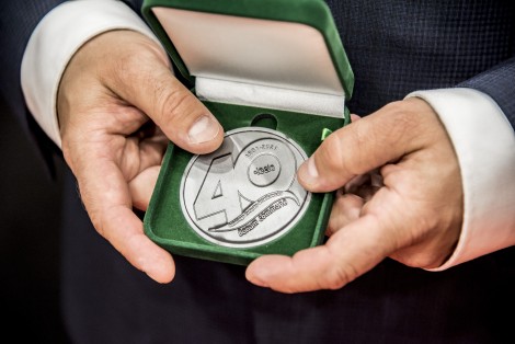 Medal Bene Meritus wybity z okazji 40-lecia istnienia Polskiego Związku Działkowców