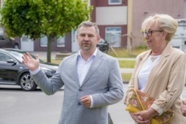 Burmistrz Michał Pasieczny i starosta Gabriela Lisius