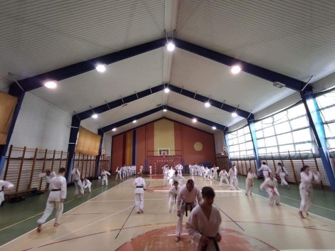 Trening zawodników Klubu Sportowego Karate „Sakura” Rumia