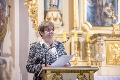 Adela Szramkowska, organizator konkursu i prezes oddziału parafialnego Akcji Katolickiej