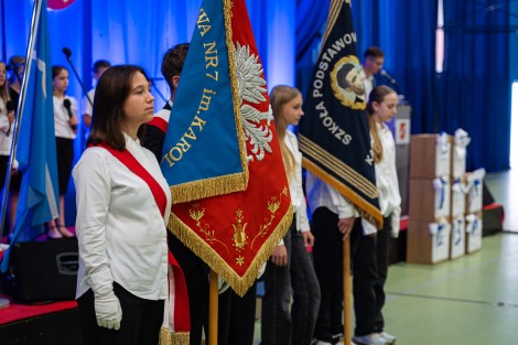 Ślubowanie pierwszoklasistów w hali MOSiR-u – pierwsza tura, 10 września