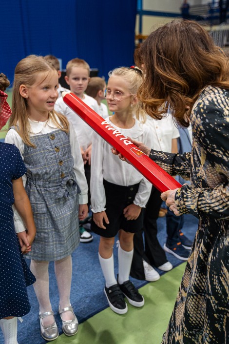 Ślubowanie pierwszoklasistów w hali MOSiR-u – pierwsza tura, 10 września