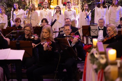 Muzycy podczas Koncertu Świątecznego