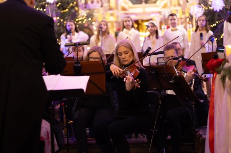 Muzycy podczas Koncertu Świątecznego