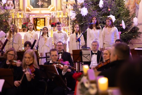 Muzycy podczas Koncertu Świątecznego