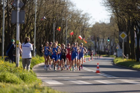 Uczestnicy Mistrzostw Europy w Duathlonie. Fot. Paweł Naskrent MARATOMANIA.