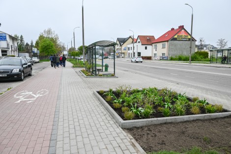 Rabata, która powstała przy przystanku autobusowym Dąbrowskiego – Sanktuarium 02 