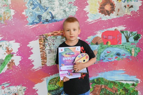 Staś Skarżyński wyróżniony w konkursie plastycznym