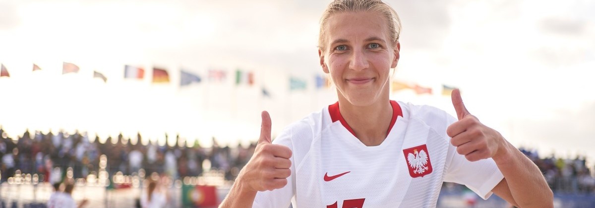 Wiktoria Słowy, czyli mistrzyni plażowego futbolu z Rumi