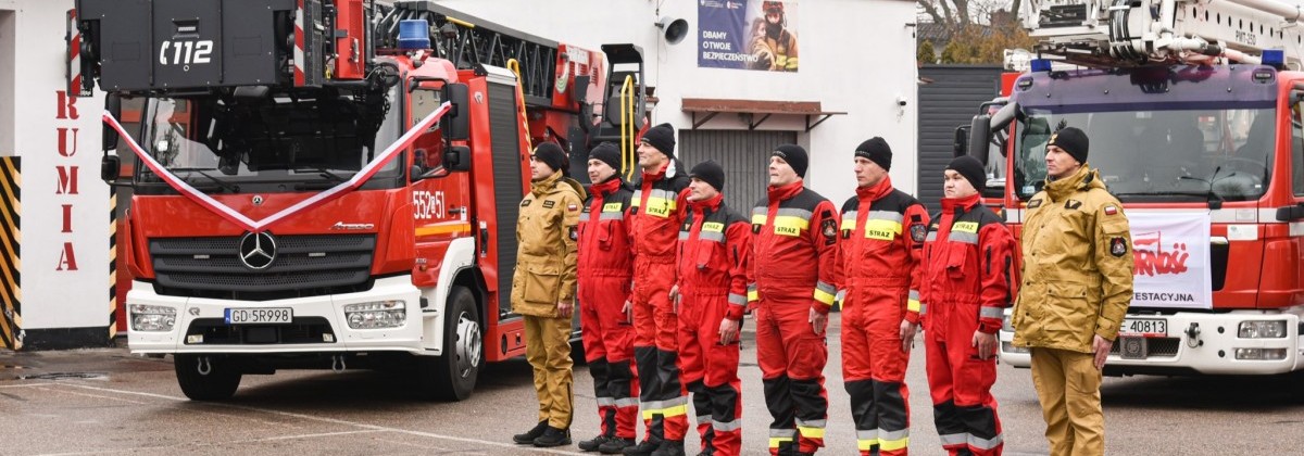 Nowy nabytek rumskich strażaków gotowy do akcji