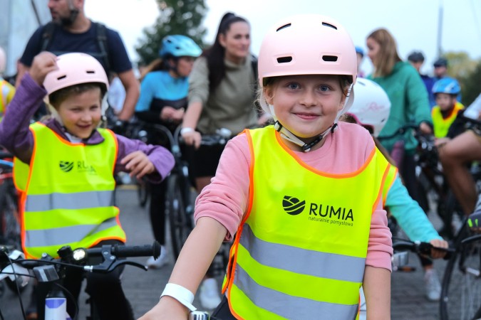 Mali i duzi rowerzyści opanowali Rumię