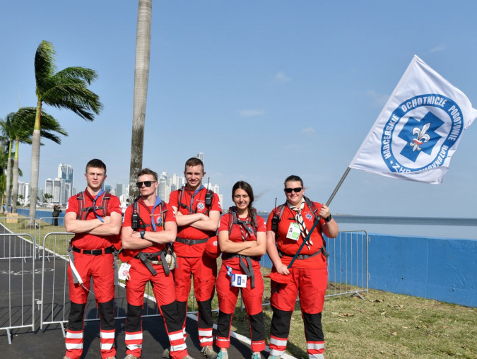 Rumscy harcerze dbali o bezpieczeństwo uczestników ŚDM w Panamie
