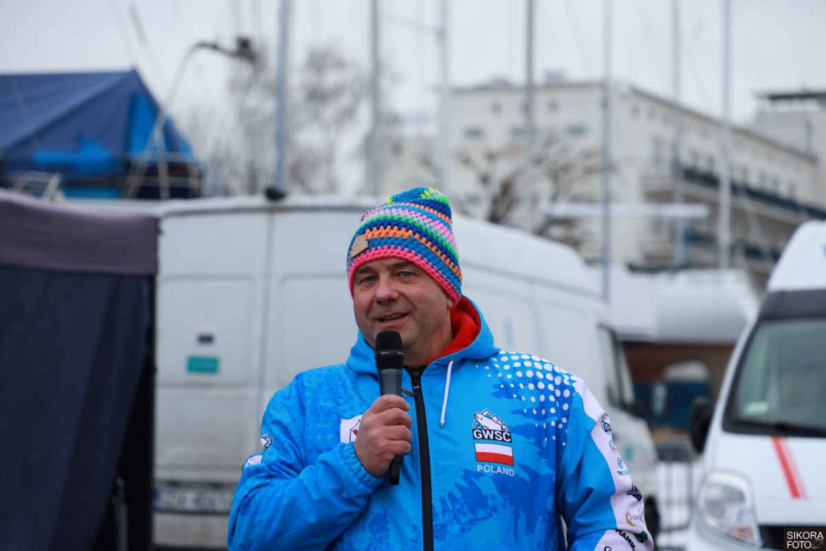 Piotr Biankowski podczas Gdynia Winter Swimming Cup BCT Series