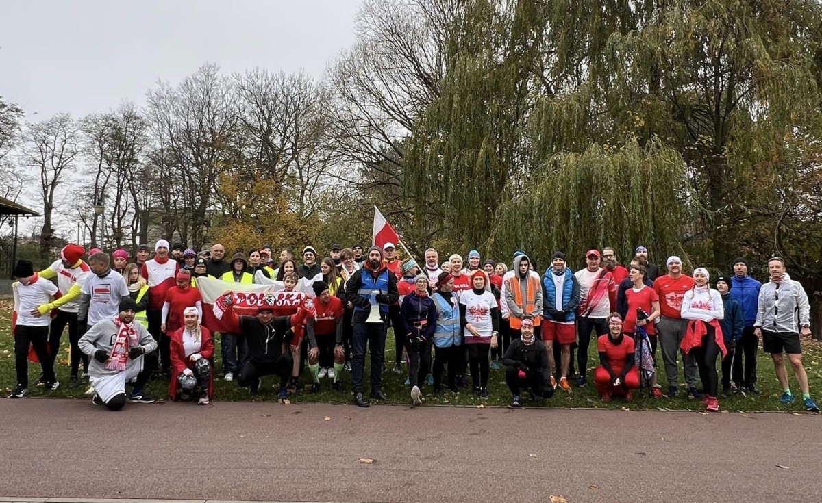 Uczestnicy parkrunu Rumia z 9 listopada, fot. parkrun Rumia