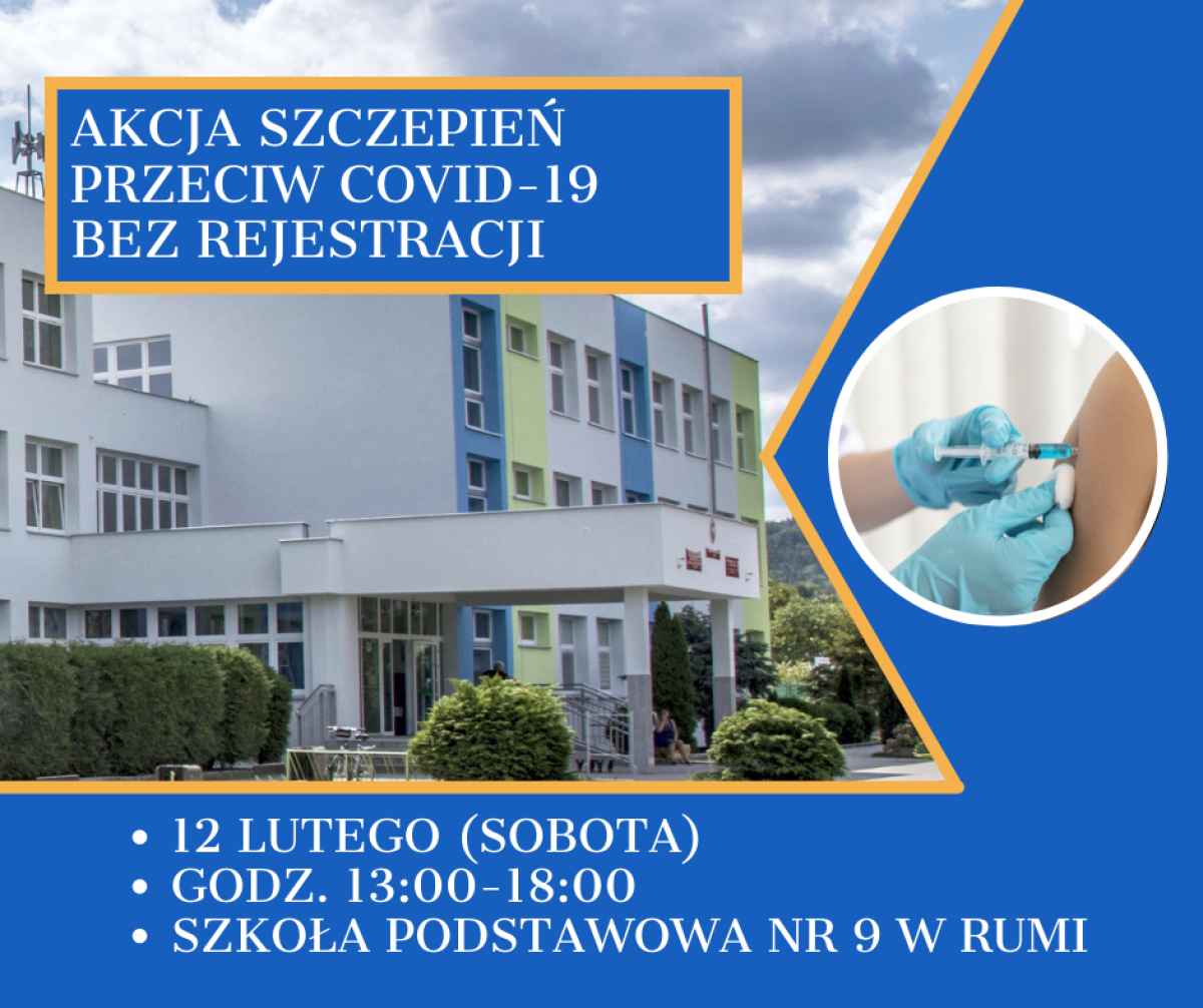 Akcja szczepień przeciw COVID-19 bez rejestracji (luty 2022)