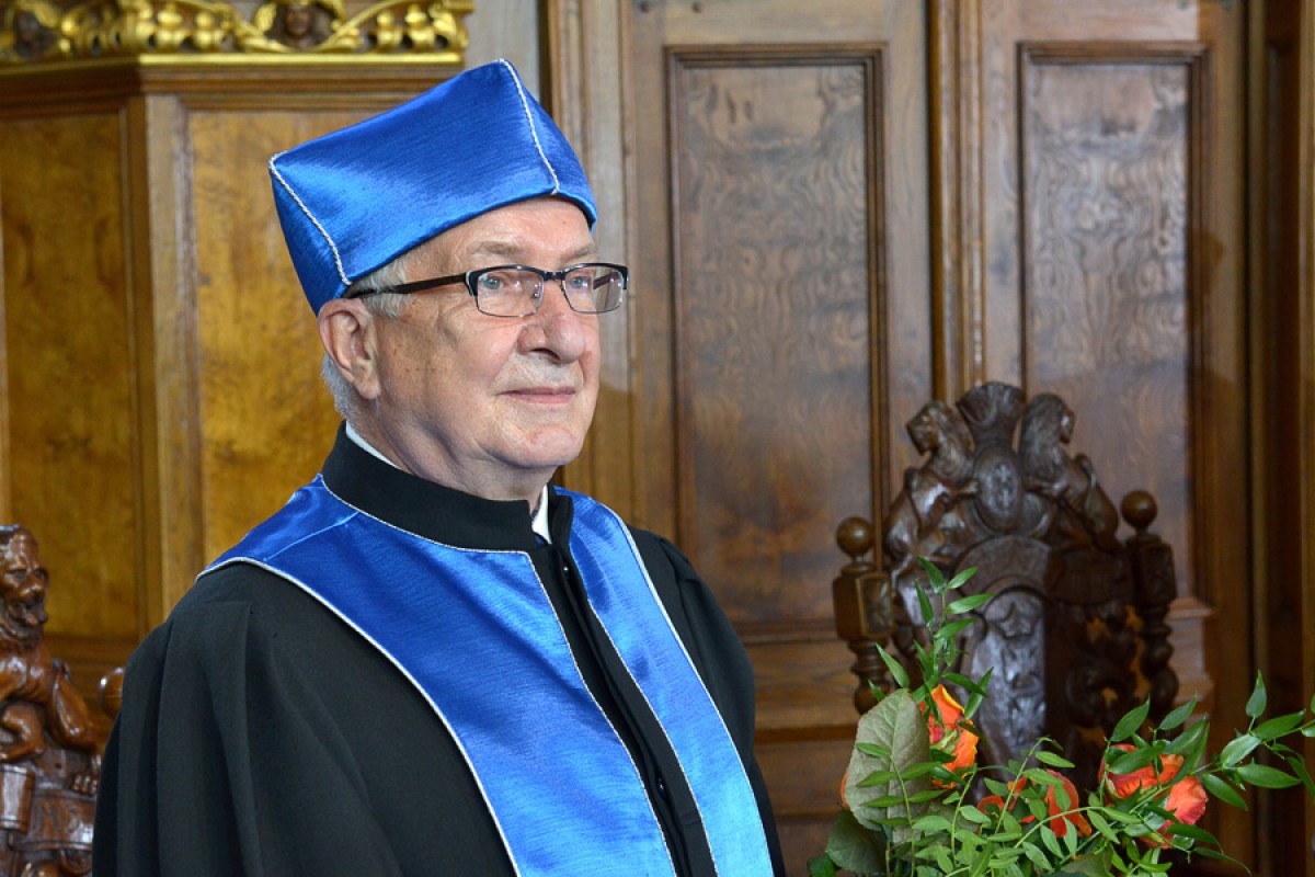 Prof. Edmund Wittbrodt podczas uroczystości – fot. Krzysztof Krzempek/Politechnika Gdańska